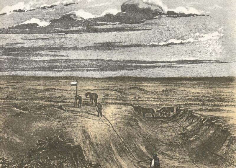 william r clark sturt och hans foljeslagare under kartmatning vid farden till det inre av australien 1844-45. Sweden oil painting art